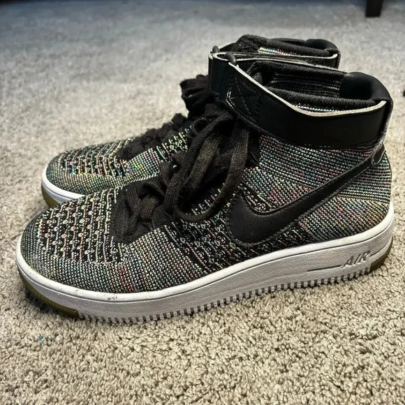 Nike Air Force 1 Youth Ultra Flyknit Mid Size 6.5Y - Picture 2 of 6